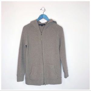 Skull Cashmere Skull Cable Knit Hooded Sweater